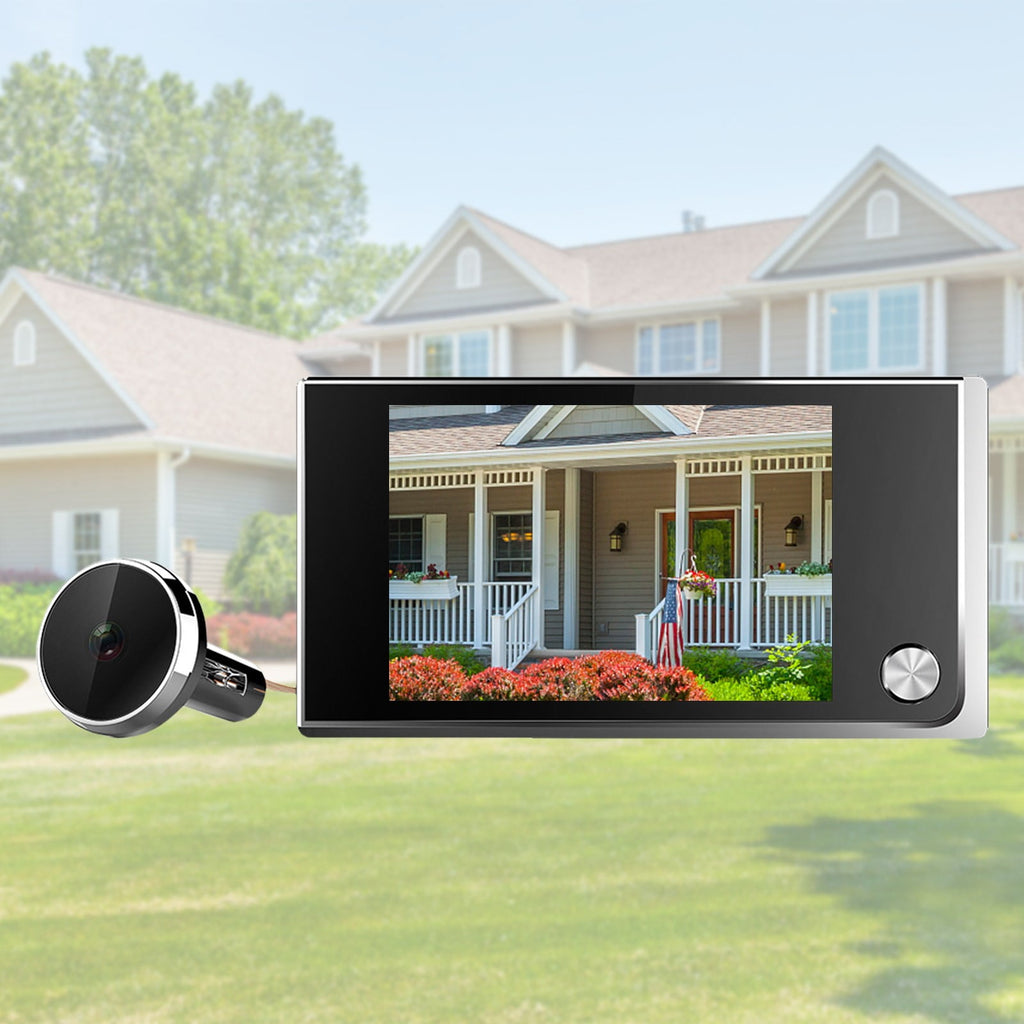 Discreet 3.5 Inch Security Camera with HD Night Vision Monitor, Real-Time Alerts, and Live View