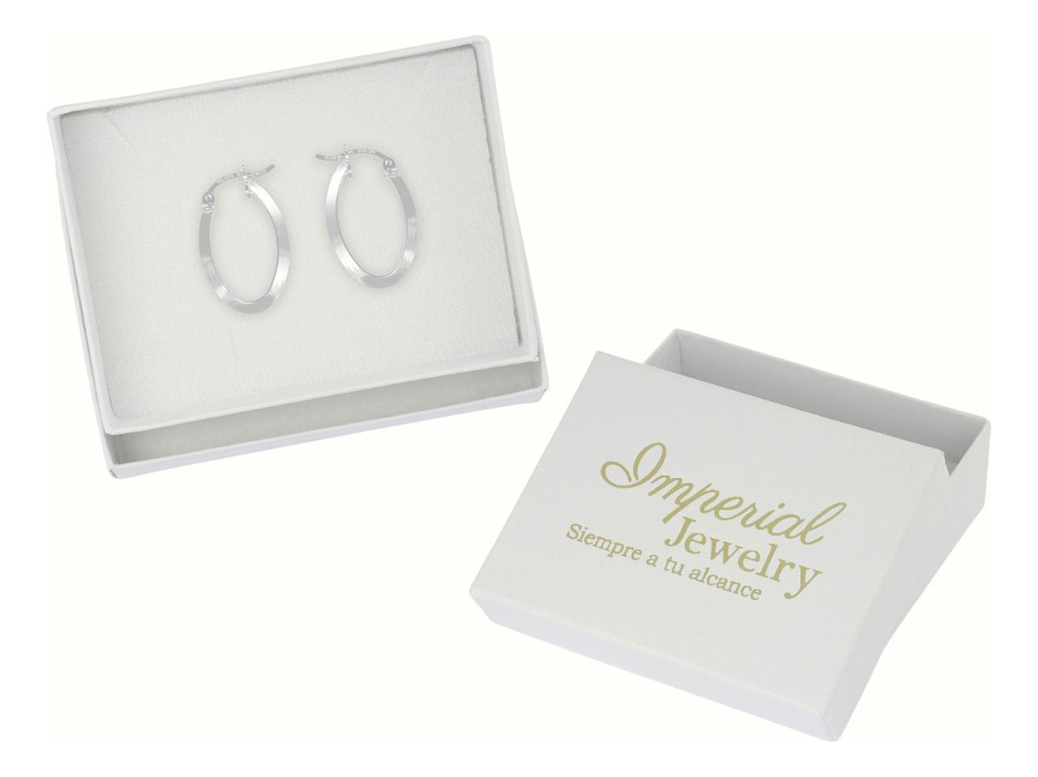 22mm Smooth 925 Sterling Silver Oval Triangular Tube Earring