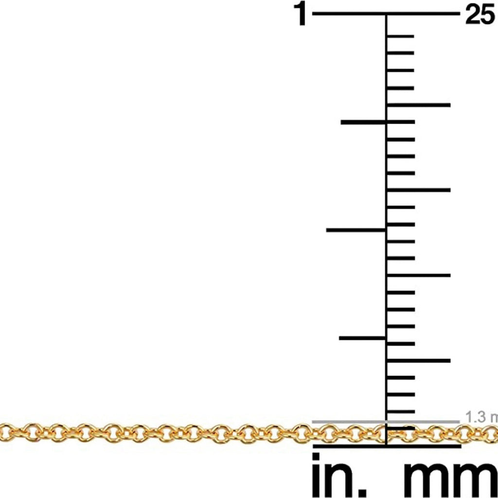 Viviana 10k Gold Necklace, 45cm, with 2.5mm Ball