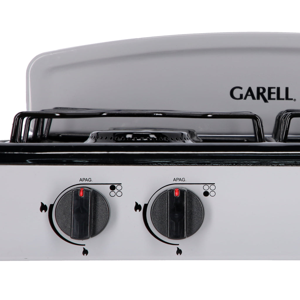Estufa Parrilla de Gas de Mesa 4 quemadores Gris Garell PM4Q-G