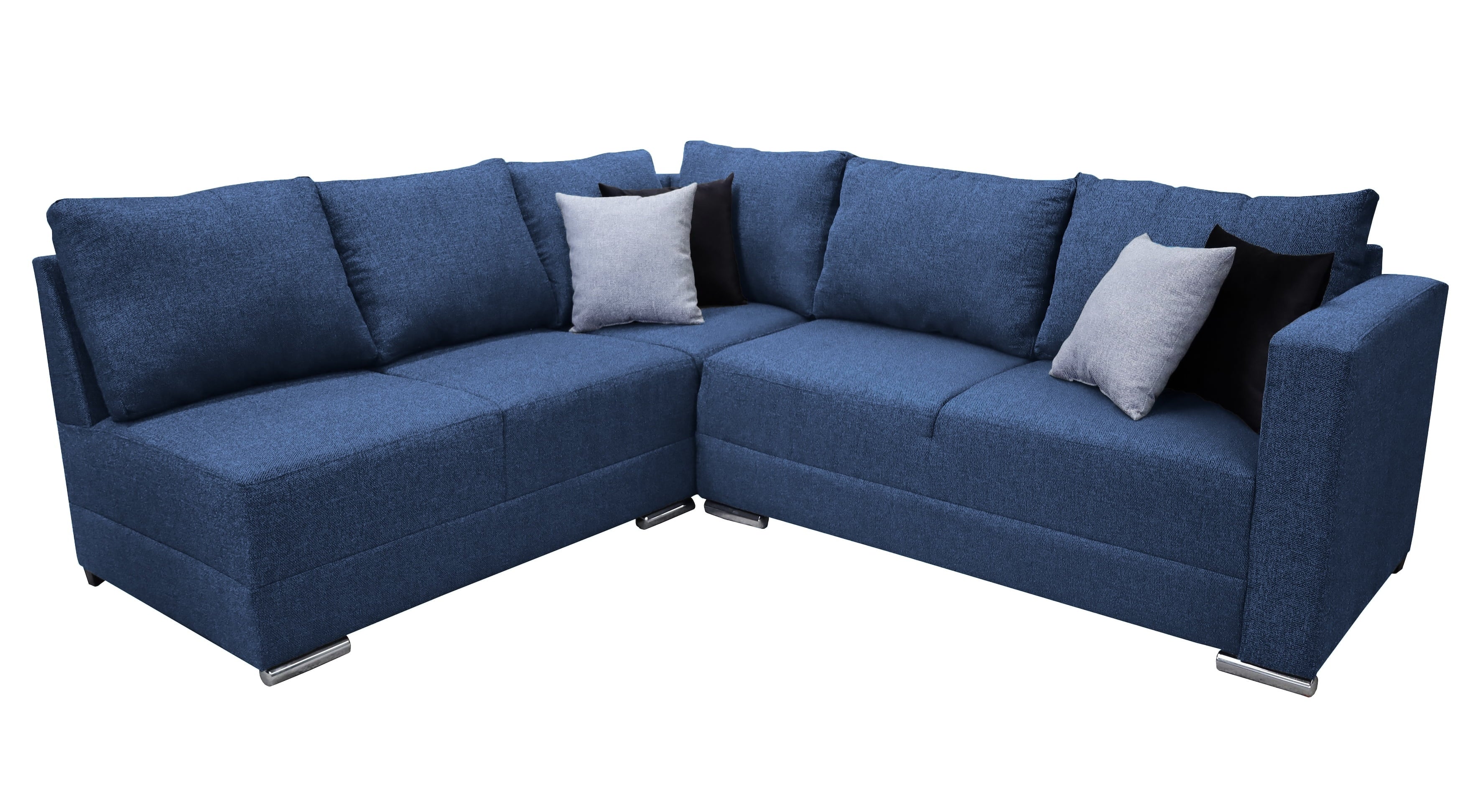 Corner sofa EL BAZAR STORE Tempo model 215 x 255 cm Silver gray Modern corner sofa