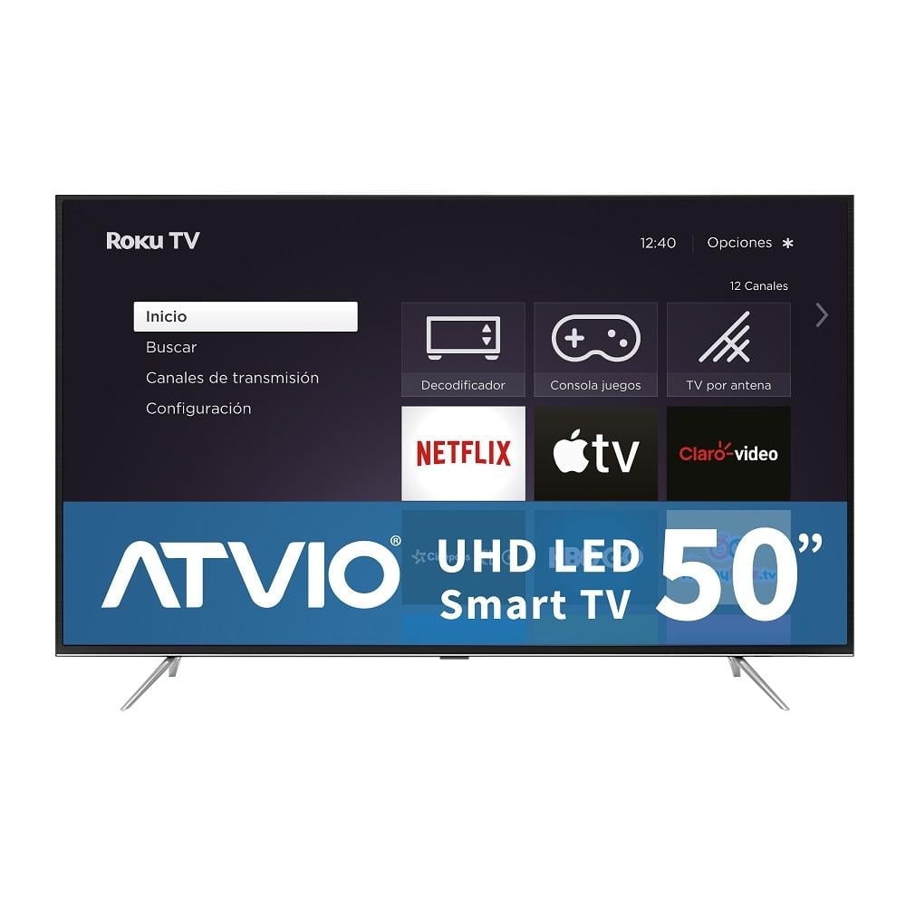 TV Atvio 50 inches 4K Ultra HD Smart LED TV ATV-50UHDR