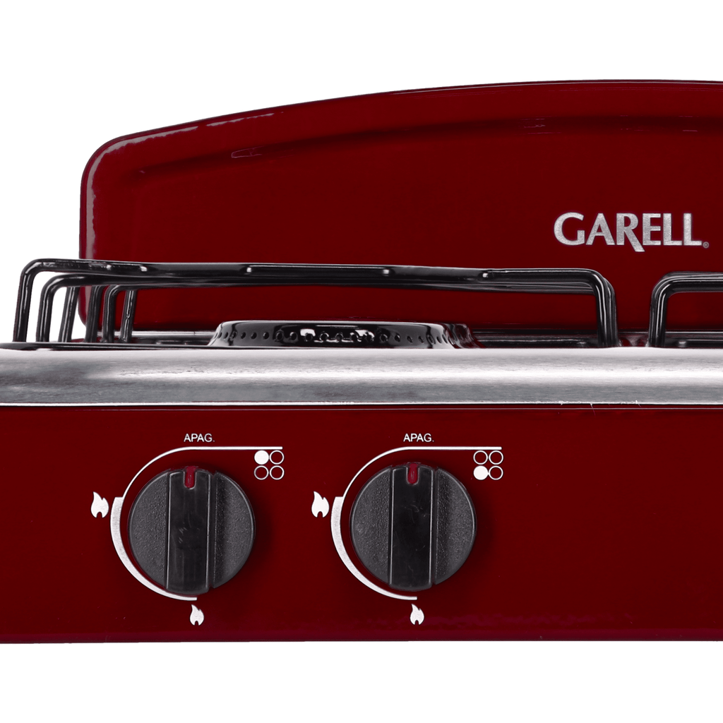 Garell PM4Q-IT 4 Burner Gas Tabletop Grill Stove in Stainless Steel