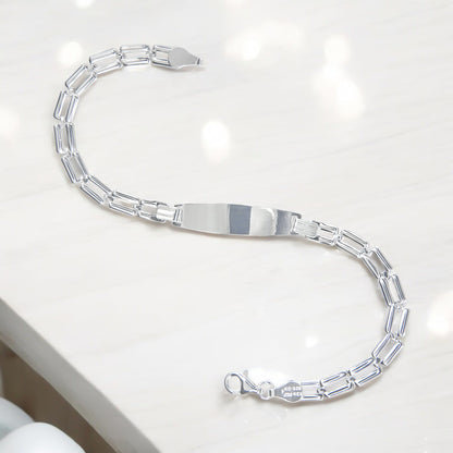 Pulsera Esclava De Plata Ley 925 Para Niña