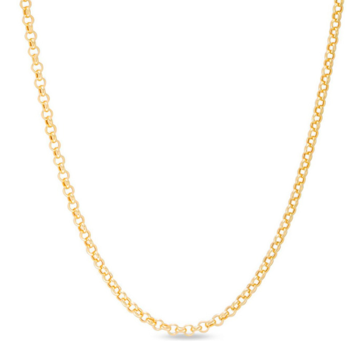 Cadena Ancla Italiana De 14k Medida 55 Cm