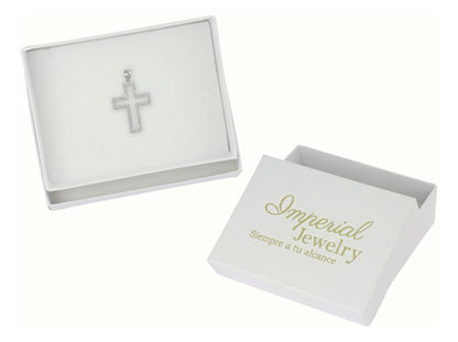 Dije Turco De Plata 925 De Cruz Con Zirconia