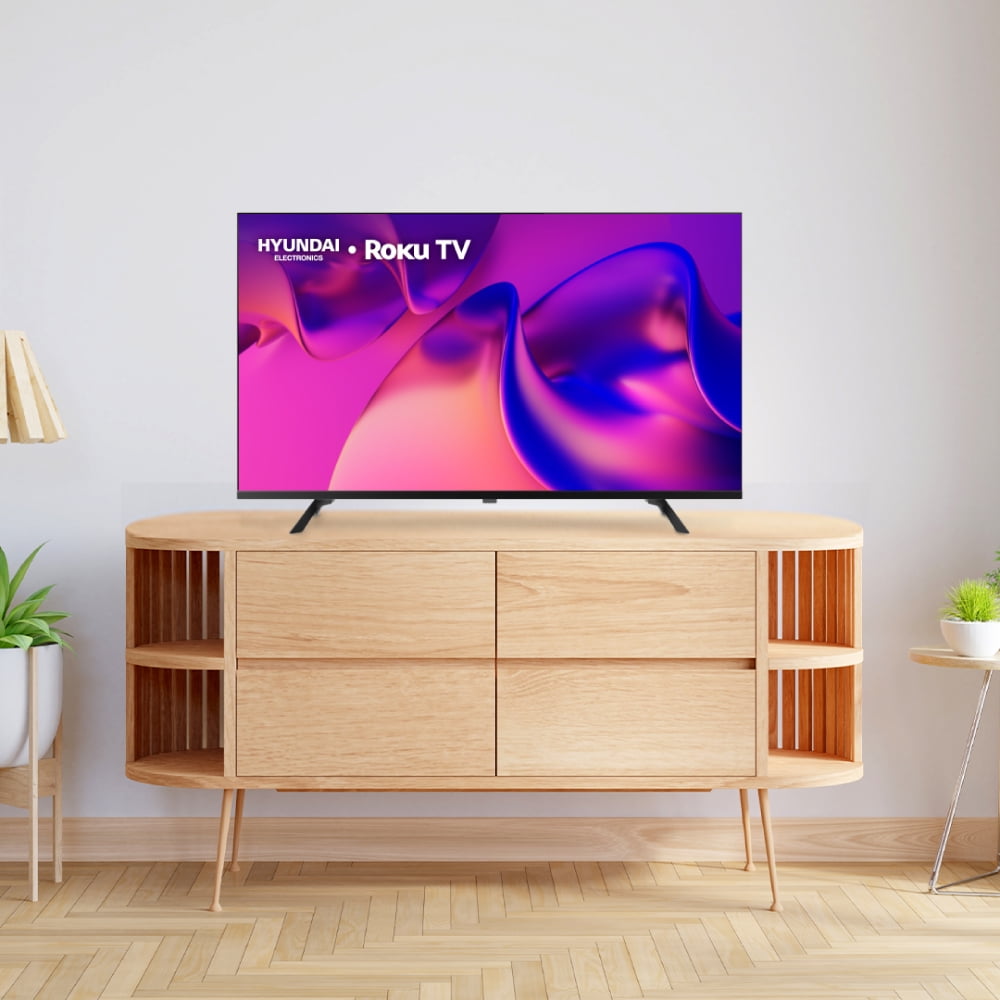 Hyundai HYLED4325RIM 43-inch LED Full HD Smart TV, Dolby Audio, Dual-Band WiFi, Roku Operating System. Compatible with Alexa, Apple AirPlay, and Google Home. Borderless Design (2025)