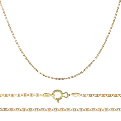 Cadena Valentino De Oro Italiano 10k, Calibre 1.5 Mm, 55cm