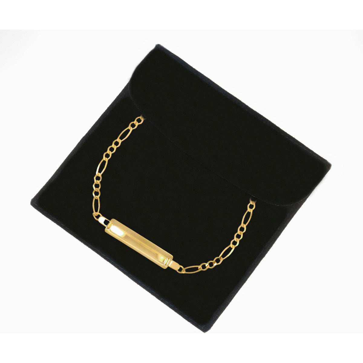 Italian Figaro 3x1 Slave Bracelet, 10 Carat, 3.5mm, 18cm