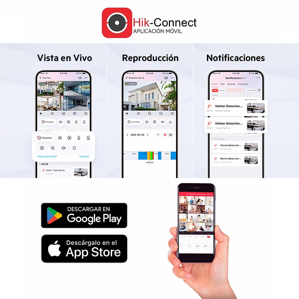 Kit Cámaras de Seguridad de 4 Cámaras Full HD 1080p Bala Blanco Metálicas