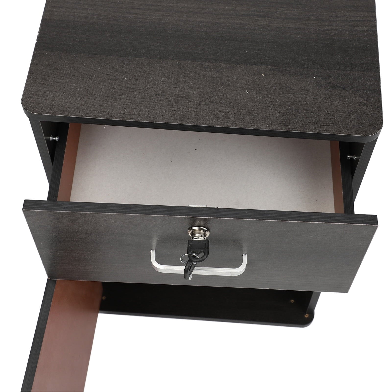 Mobile Filing Cabinet, Under-Desk Rolling Filing Cabinet with Locks and Wheels, Wooden Filing Cabinet for Home Office, 14.57 x 13.39 x 23.23 Inches, Easy to Assemble