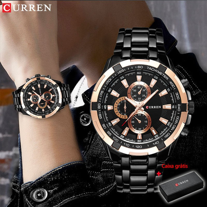 Curren Men's Watches Top Luxury Brand Fashion Casual Quartz Sports 8023 S