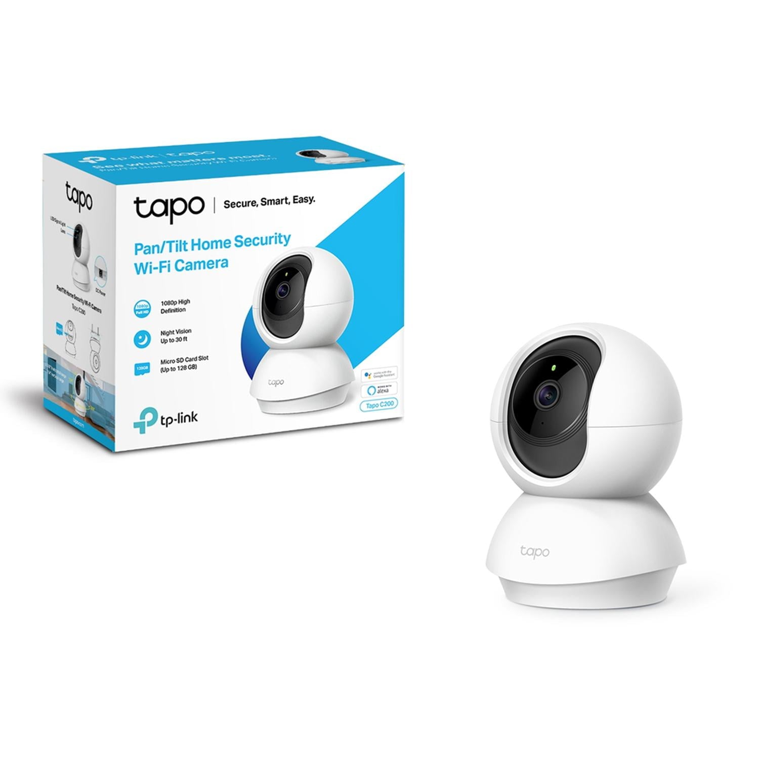TP-LINK TAPO C200 WiFi Surveillance Camera 1080p FHD 2.4Ghz 150Mbps White Tapo C200 V1