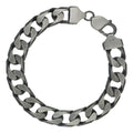 925 Sterling Silver Cuban Bracelet 20cm 10.7mm Gauge Italian