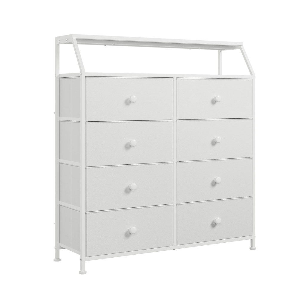 Organizador de Almacenamiento FABATO con Marco de Acero 8 Cajones 29 x 95 x 106 cm