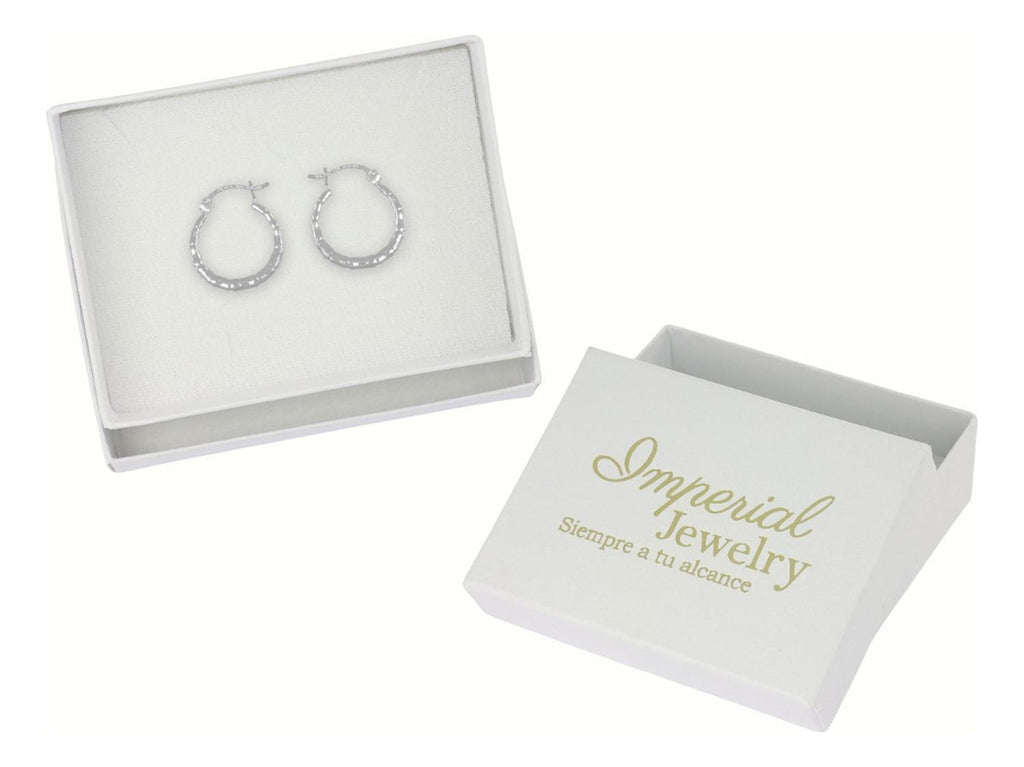 Arete Para Mujer Inflado De Plata Ley 925 Pulido De 15 Mm