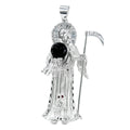 Santa Muerte Pendant in 925 Silver, 2.7cm