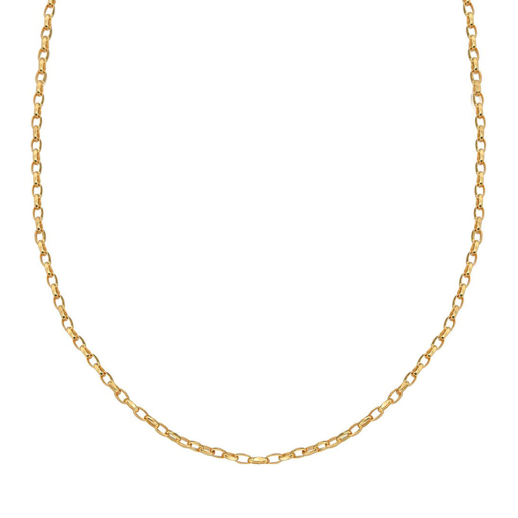 Cadena Ancla Italiana De 14k Medida 55 Cm