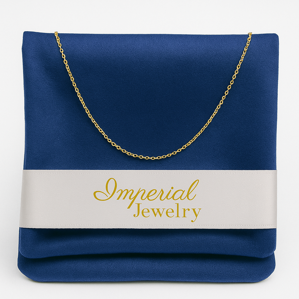 Cadena De Oro De 10k Rolo De 55 Cm Calibre 0.7mm