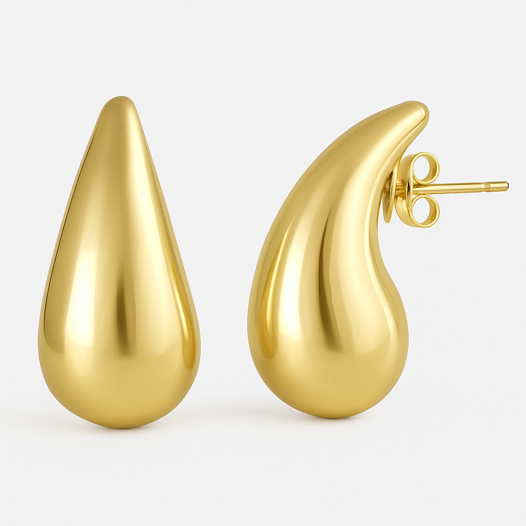 10k Gold Teardrop Earring