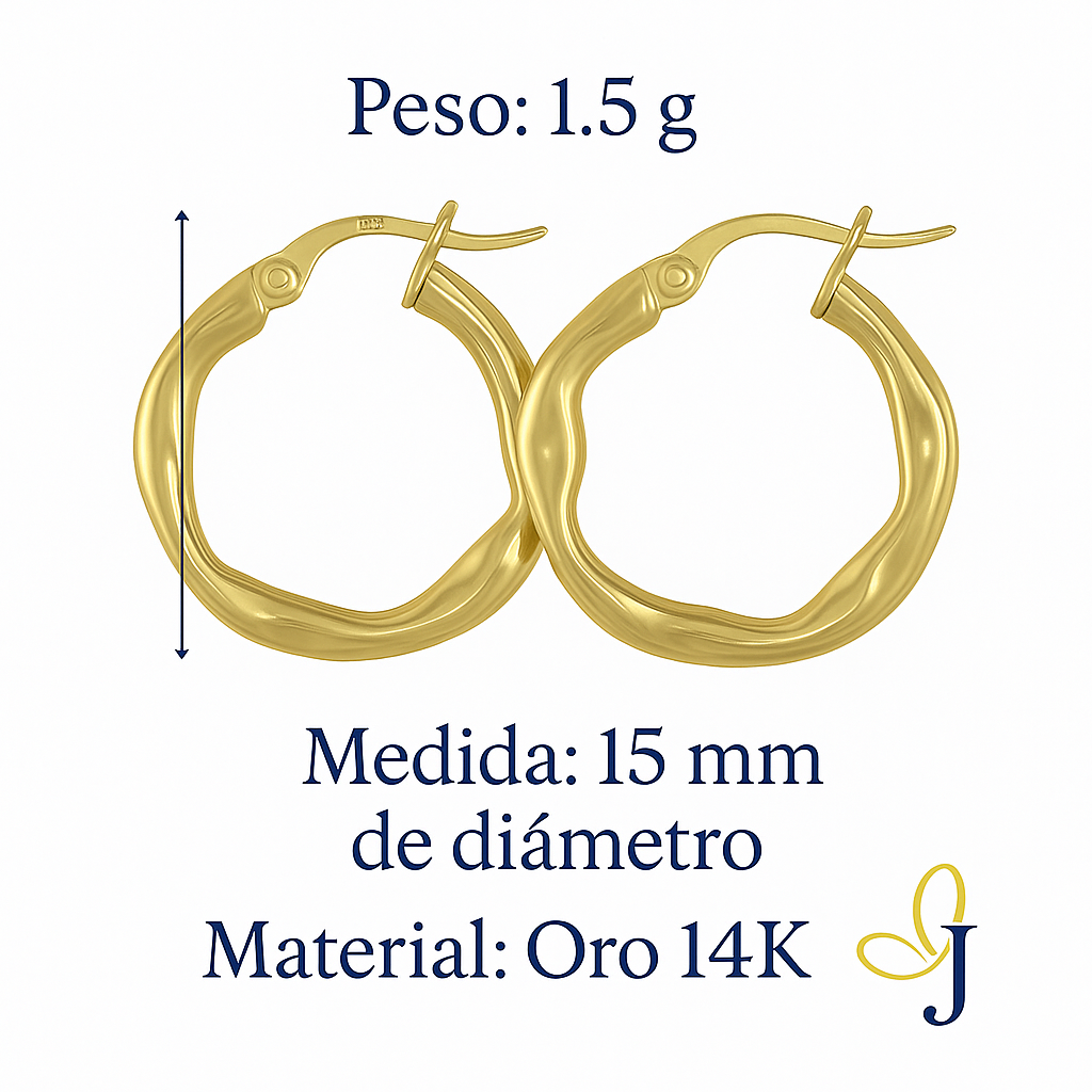 Twisted 14k Italian Gold Hoop Earrings