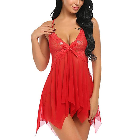 Sexy Lingerie Baby Doll Erotic underwear Lace Hot Erotic Babydoll Sexy Ladies Dress Sleepwear Costumes For Women