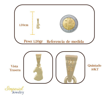 Dije En Figura De Rostro De Aguila 10k 1.3 Grm