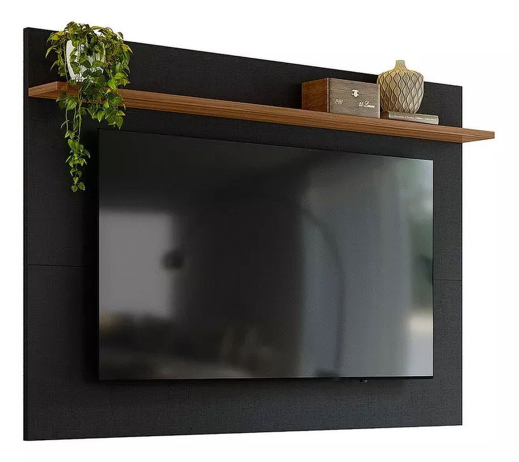 Skal Living TV Unit with Floating Panel for TVs up to 70 Inches, Black