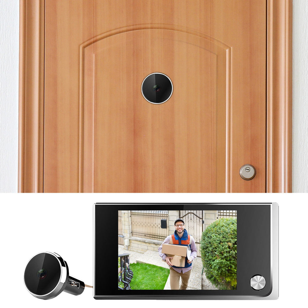 Discreet 3.5 Inch Security Camera with HD Night Vision Monitor, Real-Time Alerts, and Live View