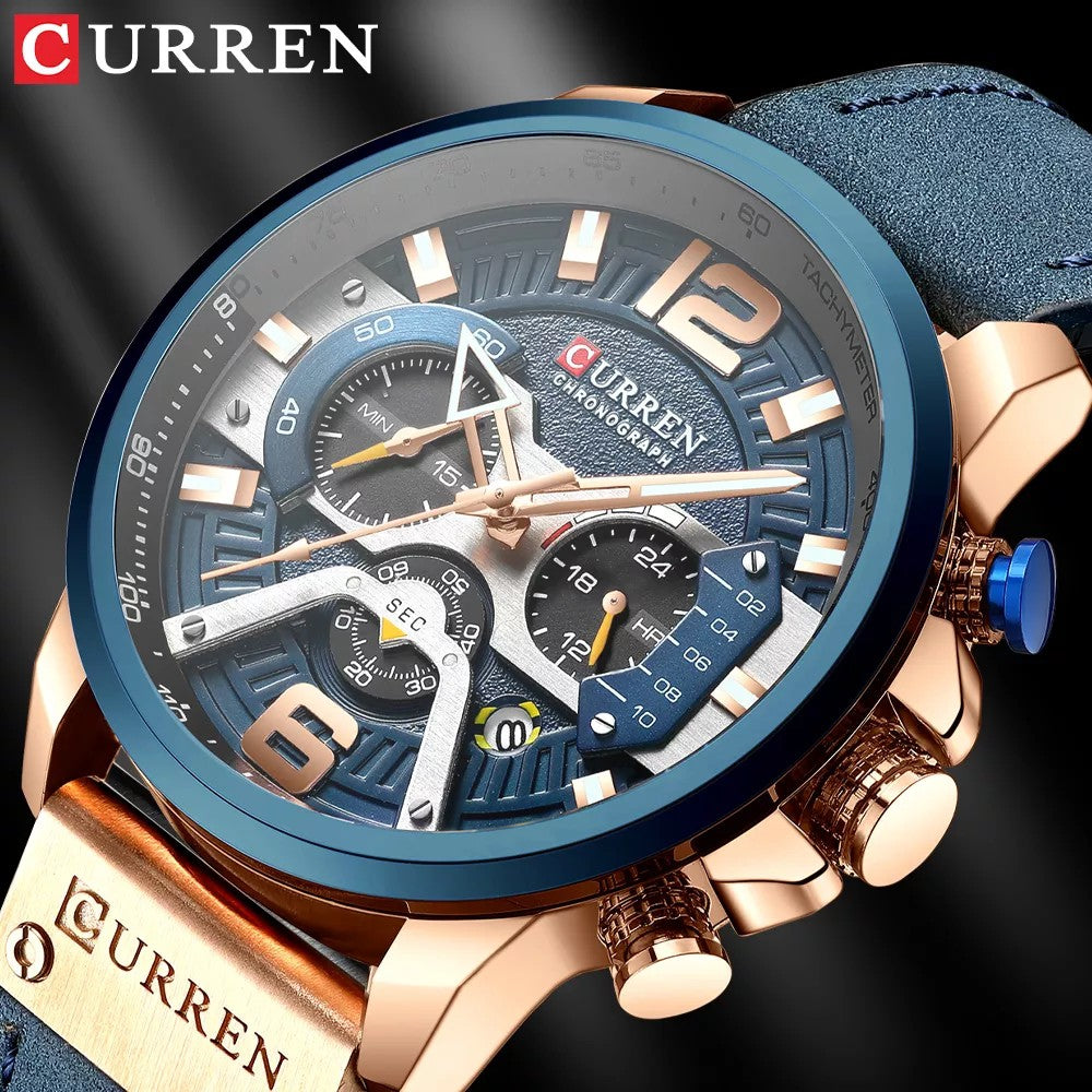 Curren 8329 Multifunctional Waterproof Quartz Watch Casual Sports Military 8329 xa