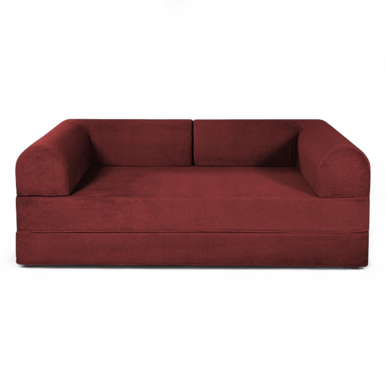 SOFA BED TEDDY SMOOTH BIRGUNDY