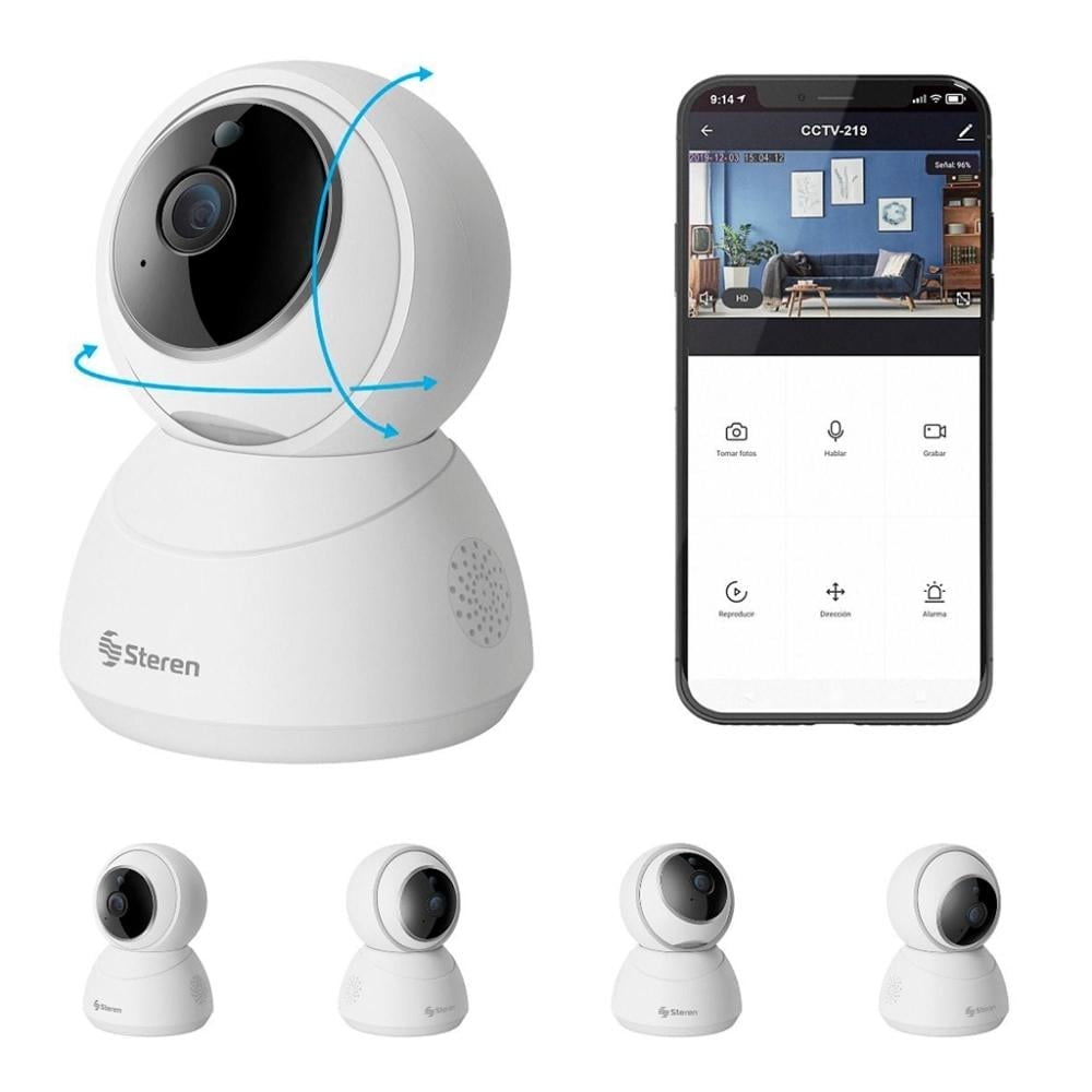 Steren CCTV-219 3MPx Robotic Wi-Fi Security Camera with Motion Tracking