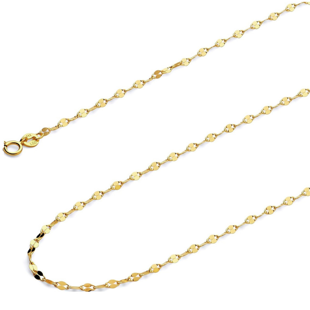 14k Gold National Medal Necklace of the Virgin Mary's Face