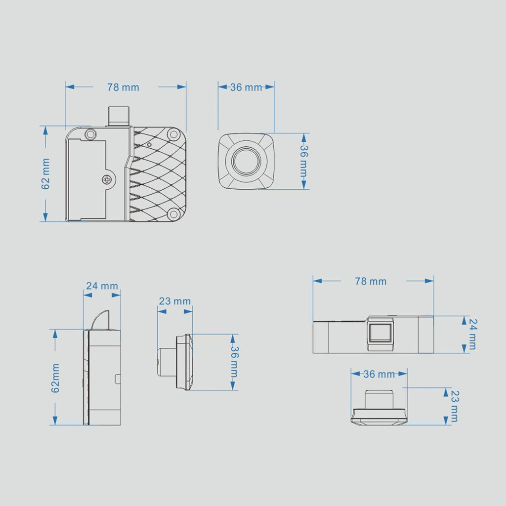 s electrónicas inteligentes de huellas dactilares pequeña sala rrobo Cajón de almacenamiento de archivos Cajón de armario s electrón Yotijar Bloqueo de huellas dactilares