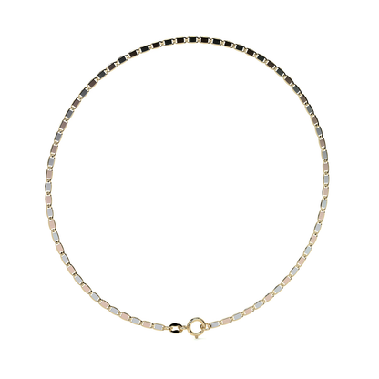 10K Gold Bracelet, Italian Style Valentino | Delicate Bracelet in Yellow Gold or Tricolor