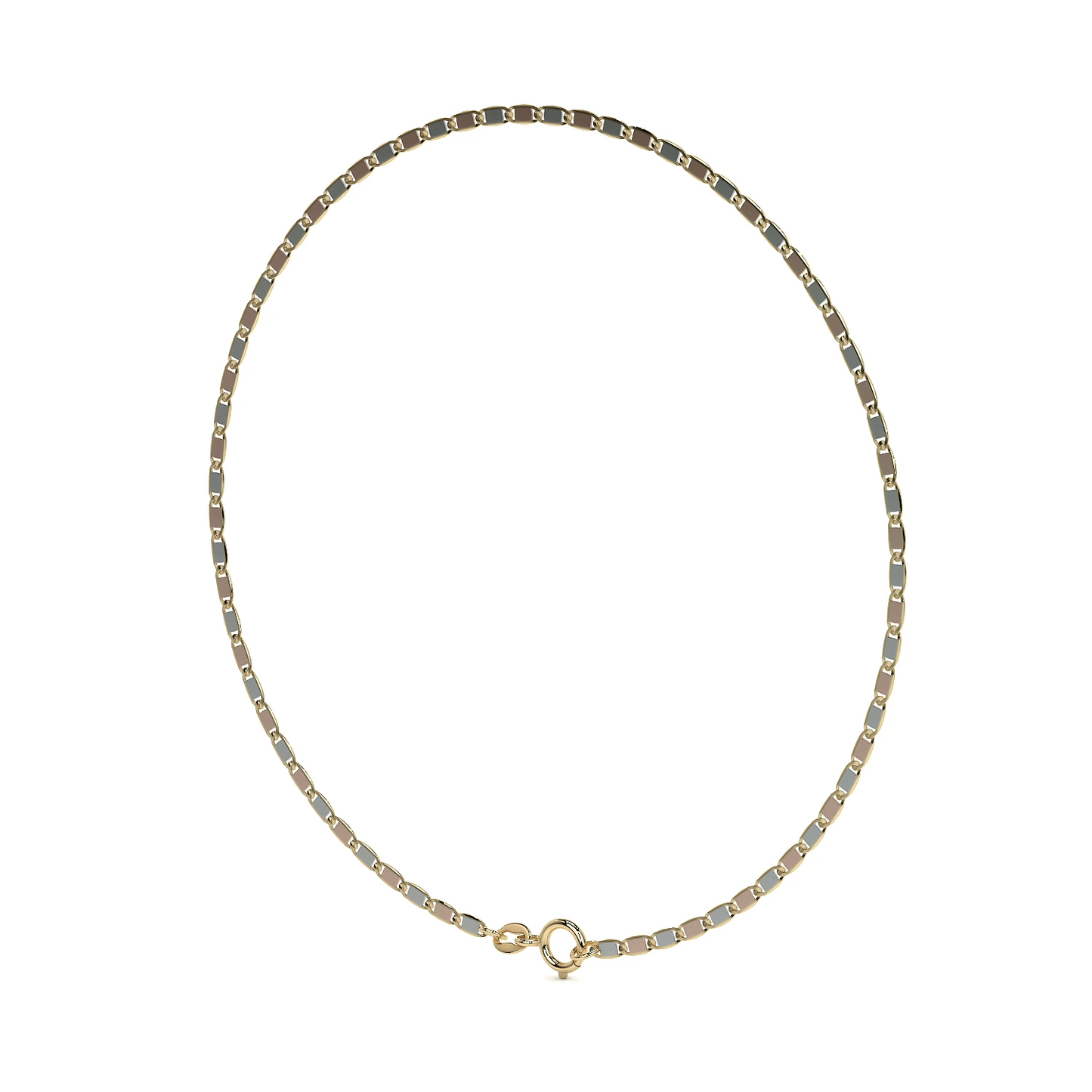 10K Gold Bracelet, Italian Style Valentino | Delicate Bracelet in Yellow Gold or Tricolor
