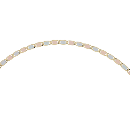 10K Gold Bracelet, Italian Style Valentino | Delicate Bracelet in Yellow Gold or Tricolor