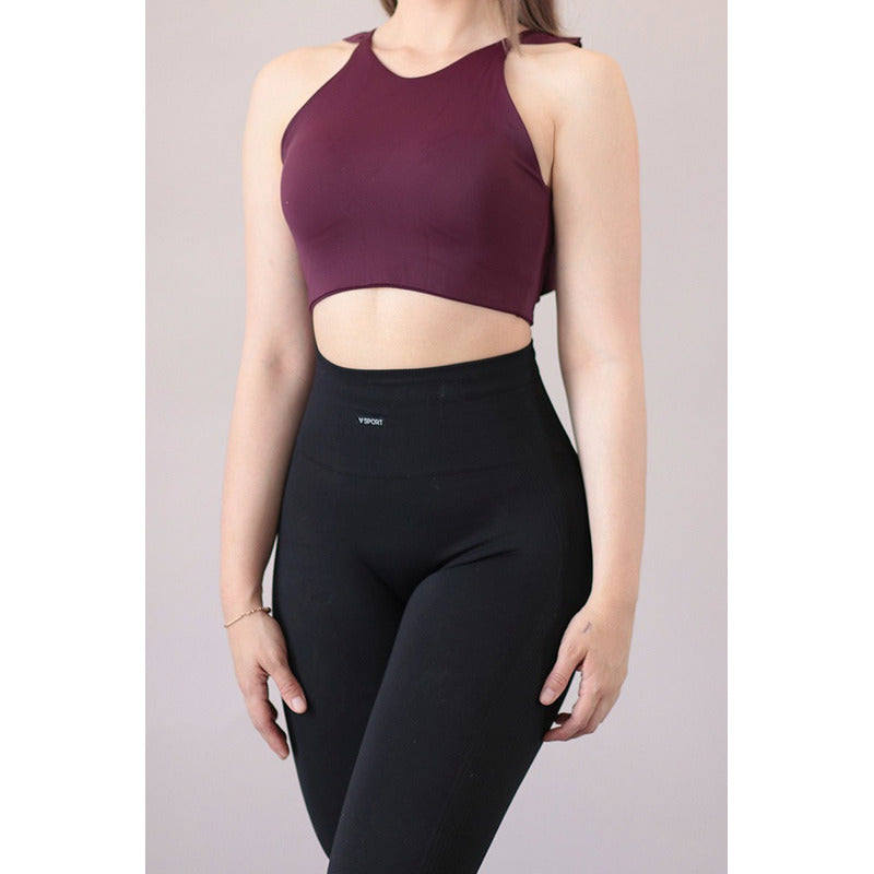 Gala Sport Wo Lines Lycra Short Sleeve Blouse Top