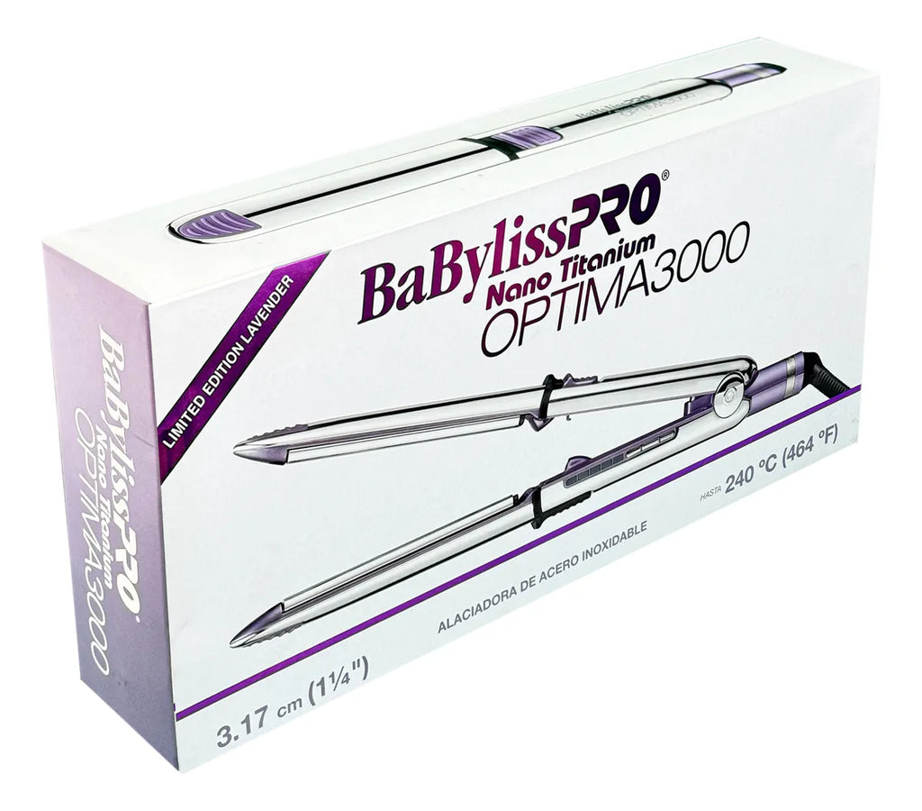 Babyliss Pro Nano Titanium Optima 3000 Smoothing Machine LAVENDER