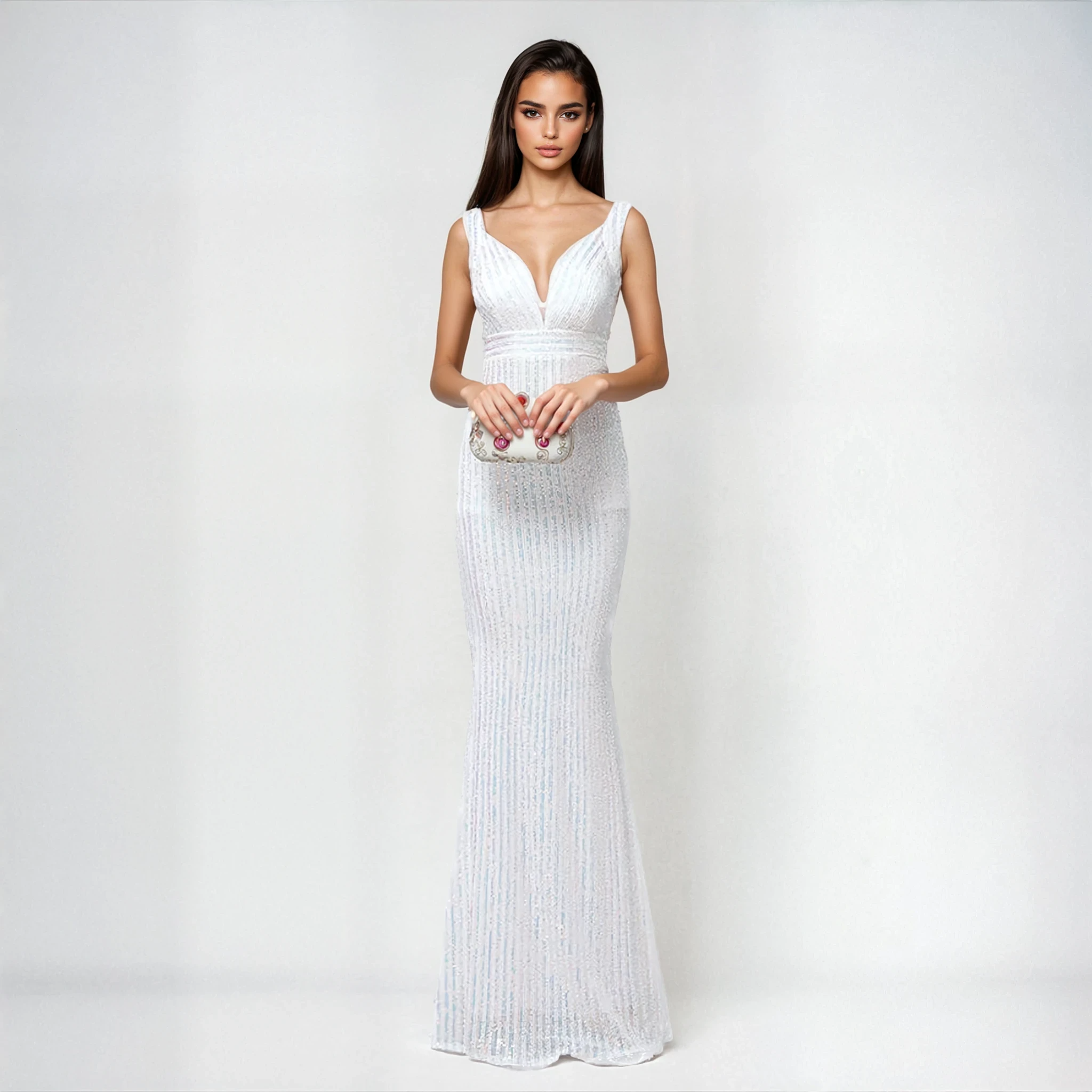 EV435 Long Party Dress