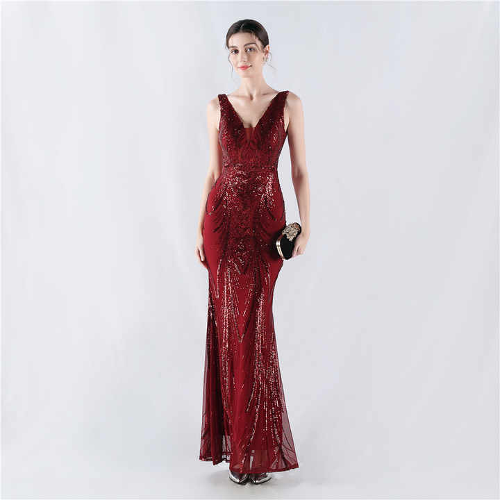 EV803 Long Party Dress