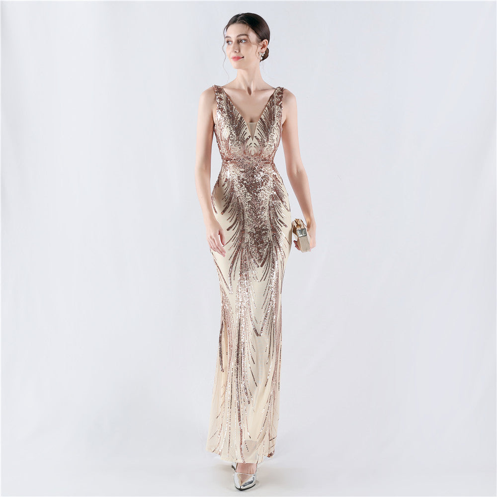 EV803 Long Party Dress