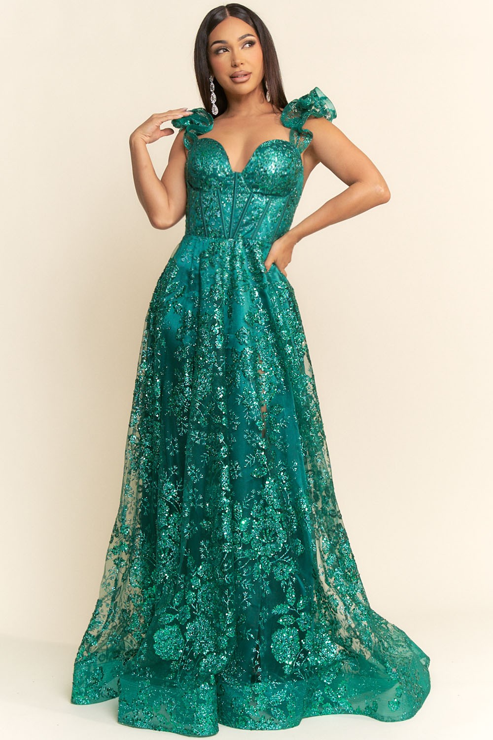 EV887 Long Party Dress