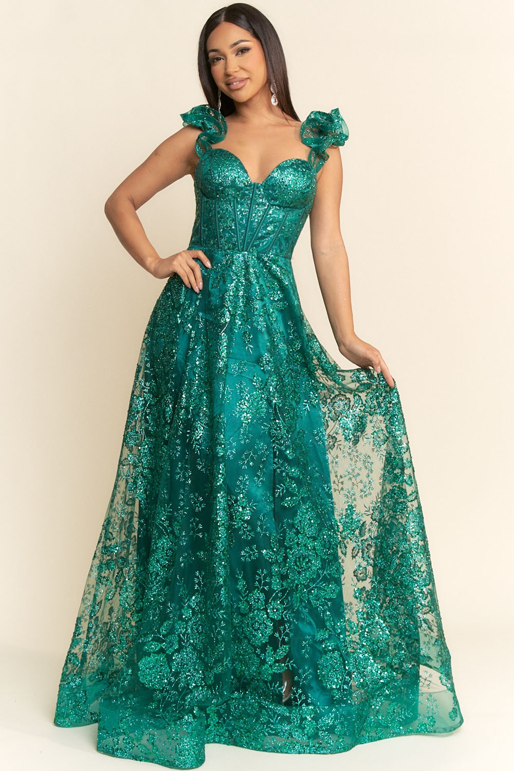 EV887 Long Party Dress