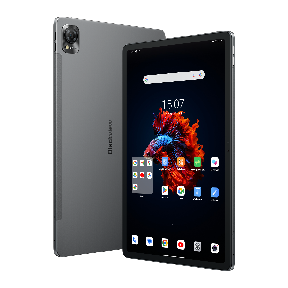 Blackview MEGA 1 Tableta PC Android de 11.5 pulgadas, pantalla 2.4K 120Hz, MediaTek Helio G99, 8GB/12GB+256GB, 8800mAh, soporte para Netflix HD