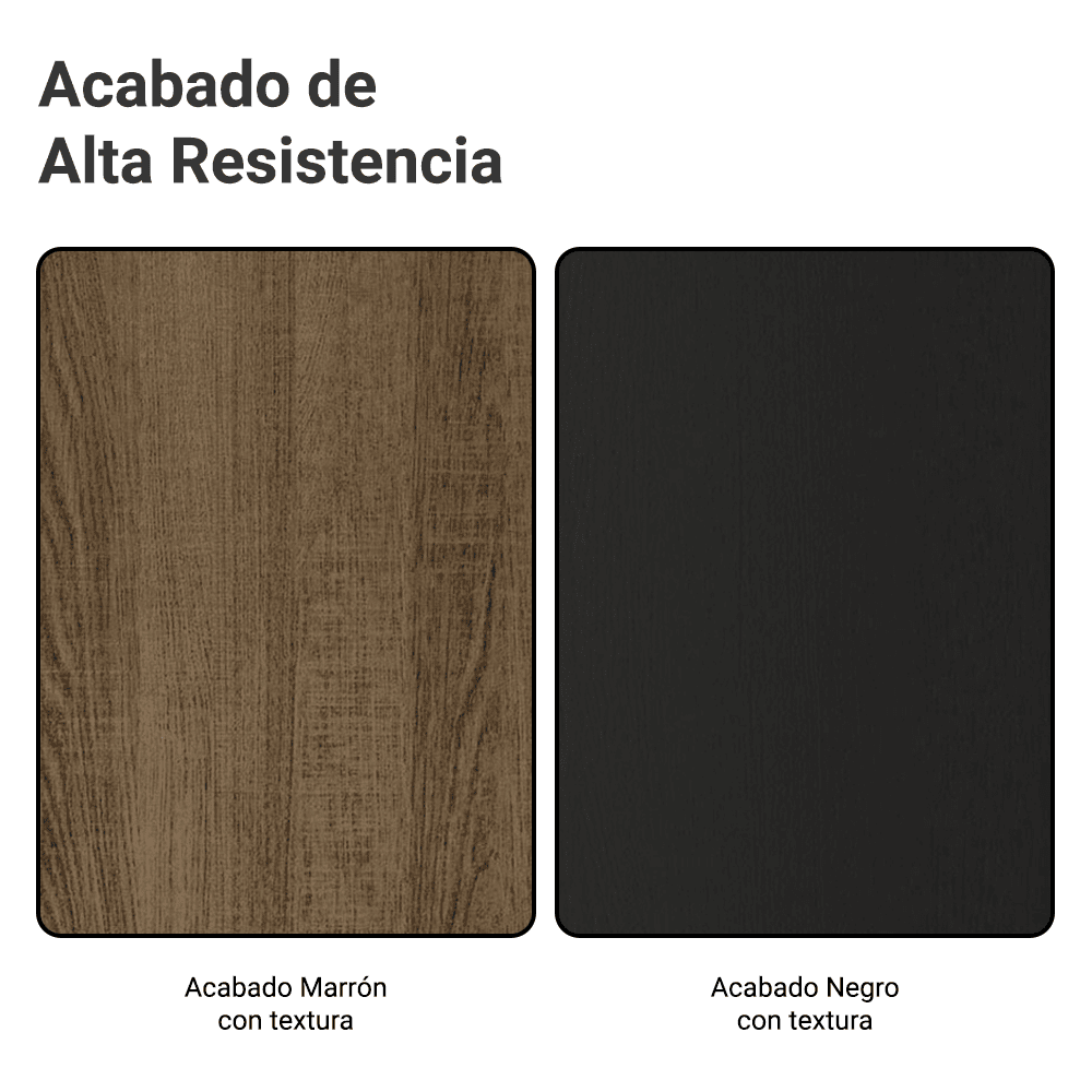 Madesa Denver Wardrobe Closet with 2 Sliding Doors, Brown/Black