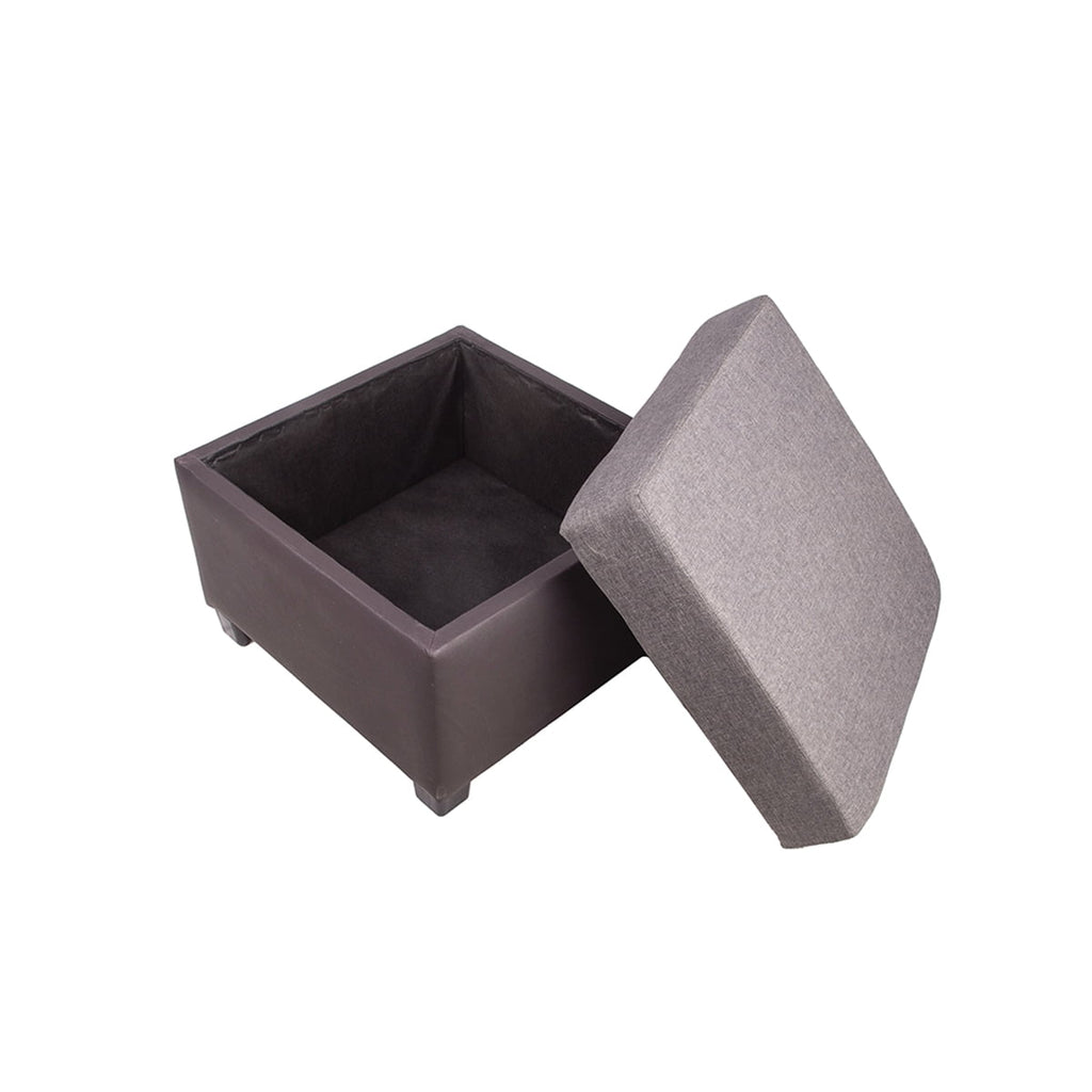 Isabela modular corner sofa (left and right) with included storage chest, Atlas del Descanso, gray color