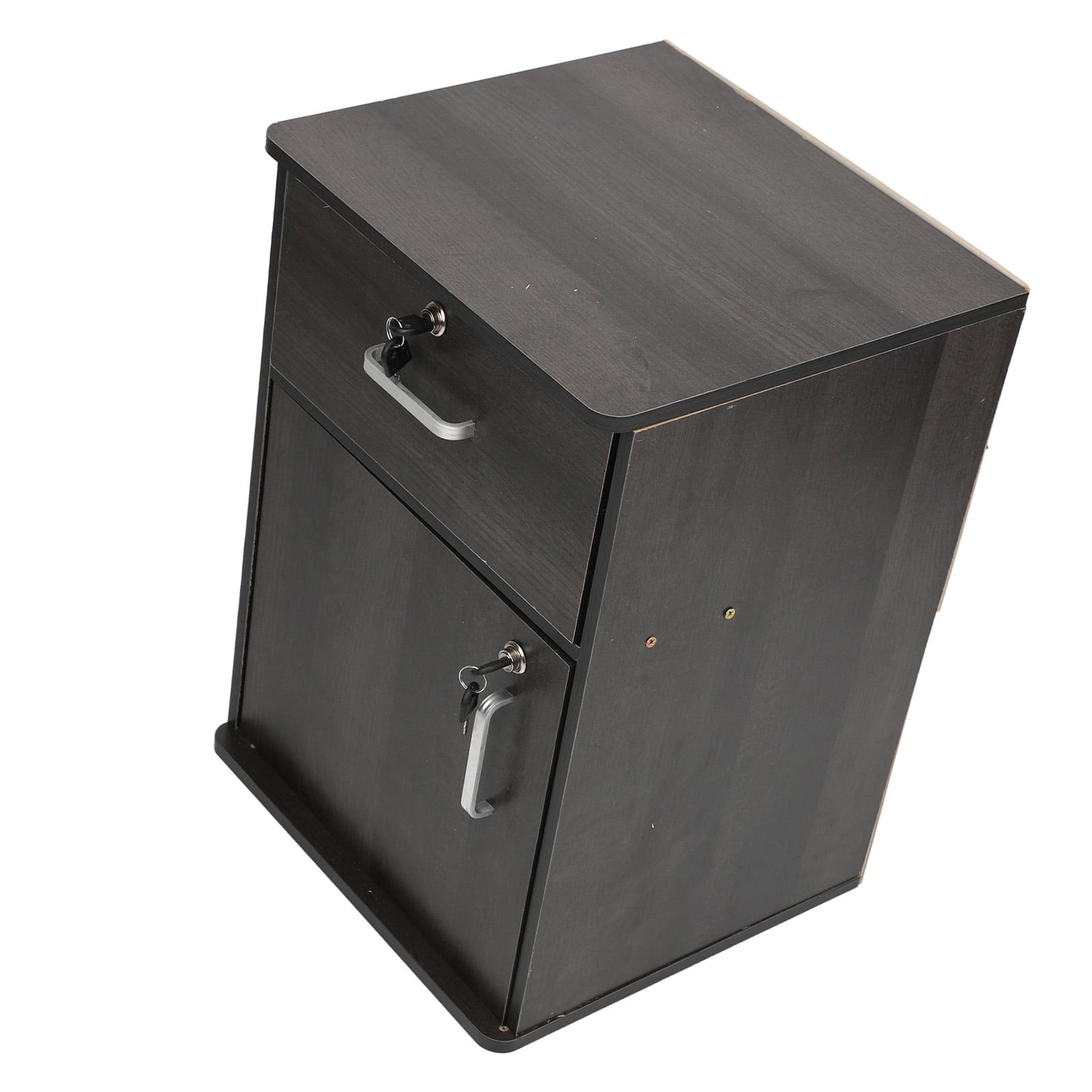 Mobile Filing Cabinet, Under-Desk Rolling Filing Cabinet with Locks and Wheels, Wooden Filing Cabinet for Home Office, 14.57 x 13.39 x 23.23 Inches, Easy to Assemble