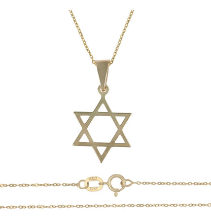 10k Gold Star of David Pendant