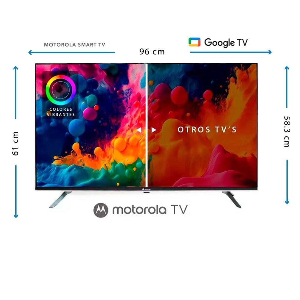 Motorola TV 43 Inch Full HD Smart TV DLED MOT43FLE11